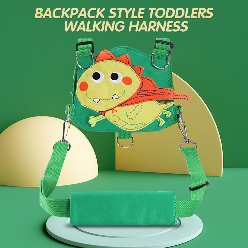 SNOWIE SOFT 3 in 1 Baby Walking Support Toddlers Walking Harnesses with Strap Cartoon Green Dinosaur Toddler Harness Kids Assistant Strap Toddler Walking Harnesses for Toddler 1-3 Years Olds SNOWIE SOFT 3 in 1 Baby Walking Support Toddlers Walking Harnesses with Strap Cartoon Green Dinosaur Toddler Harness Kids Assistant Strap Toddler Walking Harnesses for Toddler 1-3 Years Olds